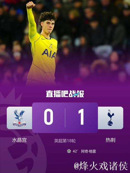 英超-格雷头球制胜 热刺1-0水晶宫止2连败